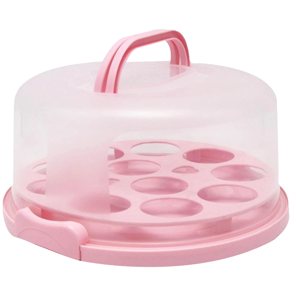 Cake Box Inch Pink Portable Cake Display Box Carrier Reusable Round Storage Handheld Bakery Packing Dessert Food Container
Cake Box Inch Pink Portable Cake Display Box Carrier Reusable Round Storage Handheld Bakery Packing Dessert Food Container