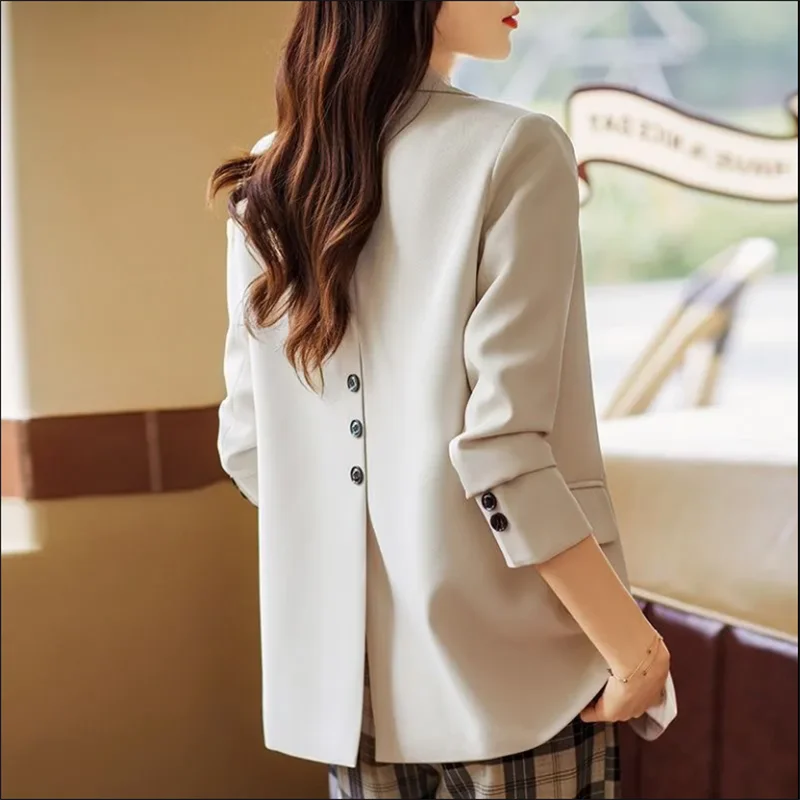 Stylish Women Blazer Long Sleeve Coats Jackets Casual Lapel Solid Work Suits Solid Suit Jacket Women's Outwear 2024 Spring Coat
Stylish Women Blazer Long Sleeve Coats Jackets Casual Lapel Solid Work Suits Solid Suit Jacket Women's Outwear 2024 Spring Coat