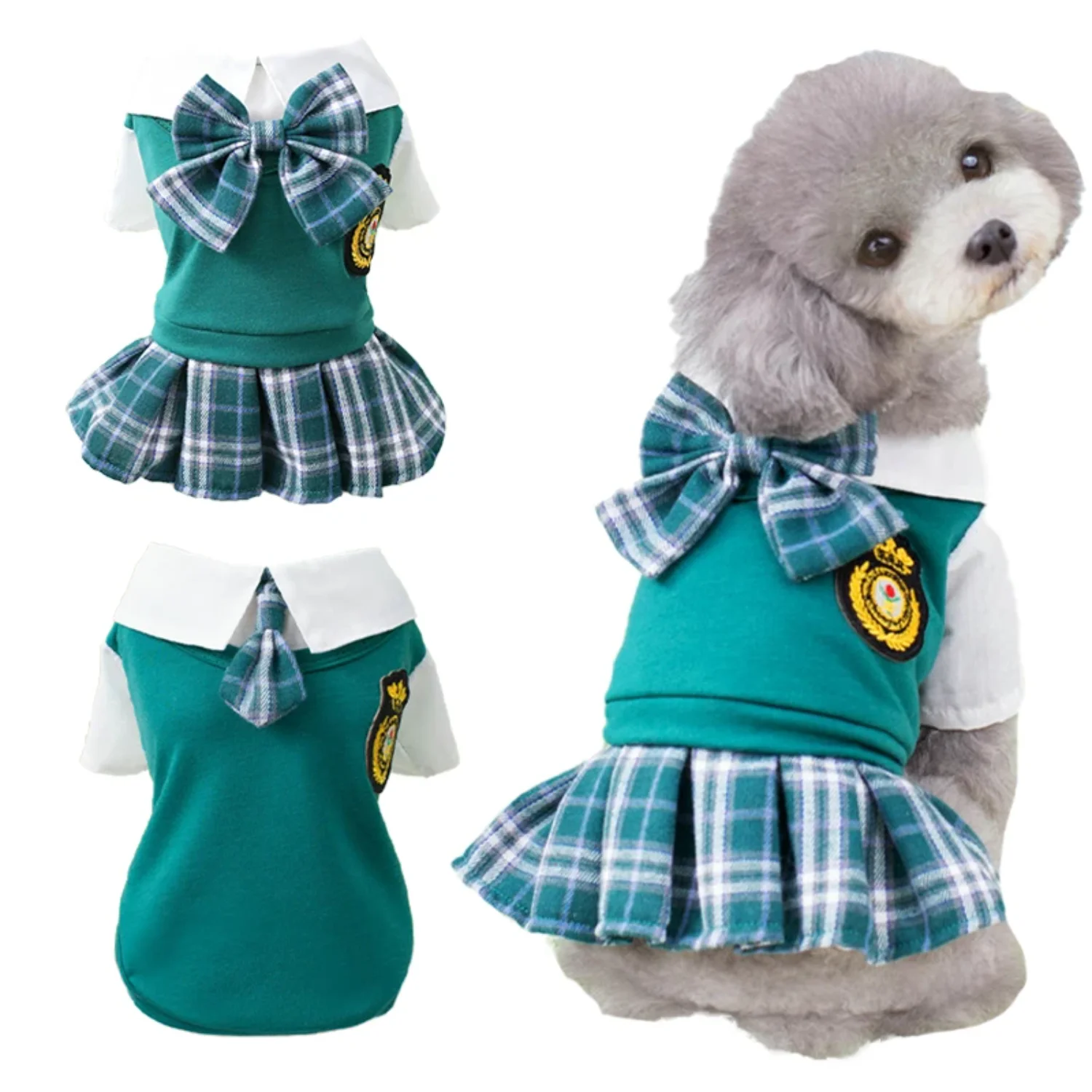 Preppy Style Dogs Clothes Dog Couples Dress Dog T-Shirt Skirt Puppy Kitten Clothing Poodle Chihuahua Costumes Pet Apparel
Preppy Style Dogs Clothes Dog Couples Dress Dog T-Shirt Skirt Puppy Kitten Clothing Poodle Chihuahua Costumes Pet Apparel