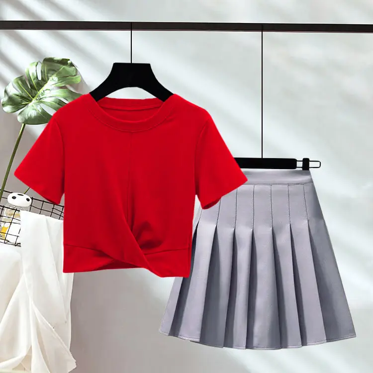 Комплект из футболки и юбки для женщин больших размеров, осенняя коллекция, универсальный костюм-двойка для молодых женщин
Комплект из футболки и юбки для женщин больших размеров, осенняя коллекция, универсальный костюм-двойка для молодых женщин