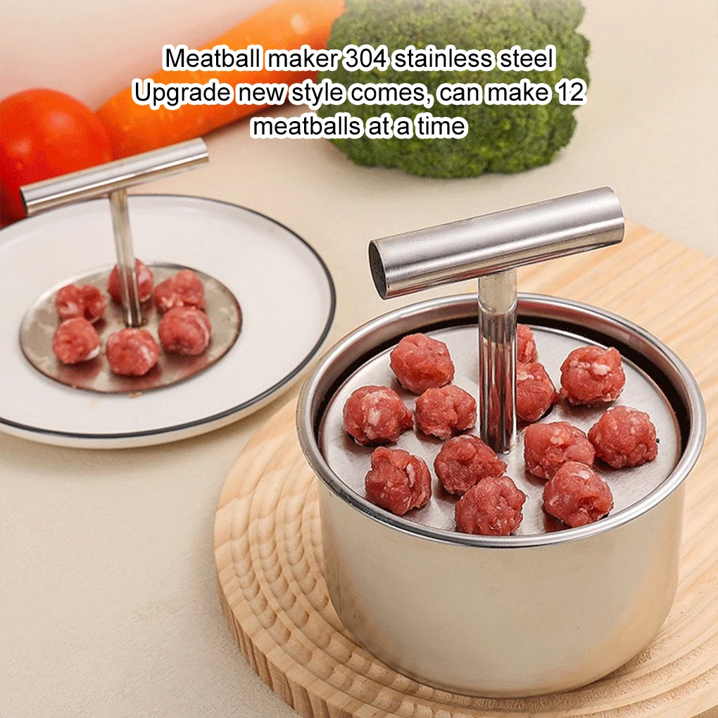 Stainless Steel Meatball Maker For Household Easy Manual Meatball Press 6/12 Balls Meatball Makers
Stainless Steel Meatball Maker For Household Easy Manual Meatball Press 6/12 Balls Meatball Makers