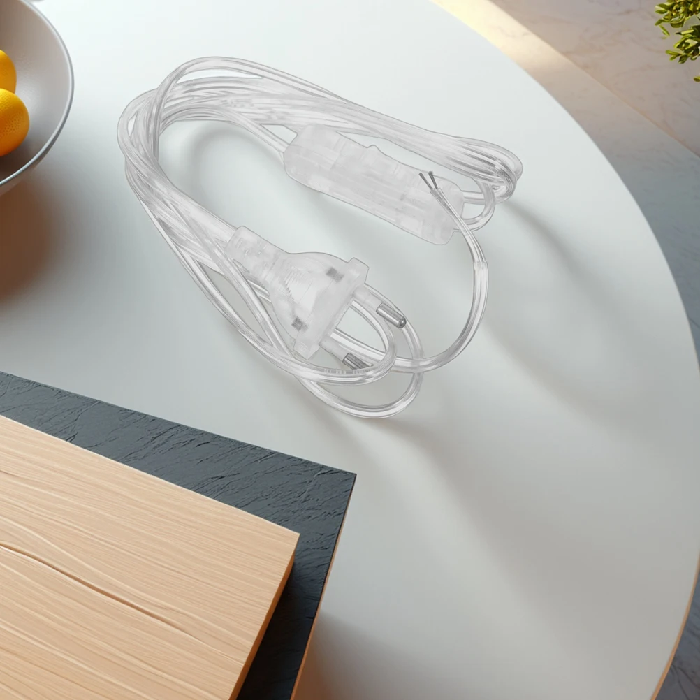 3Pcs Clear European Power Cord Switch Transparent Lamp Replacement Cord Light Cable Household Desk Pendant Lamp Accessory
3Pcs Clear European Power Cord Switch Transparent Lamp Replacement Cord Light Cable Household Desk Pendant Lamp Accessory