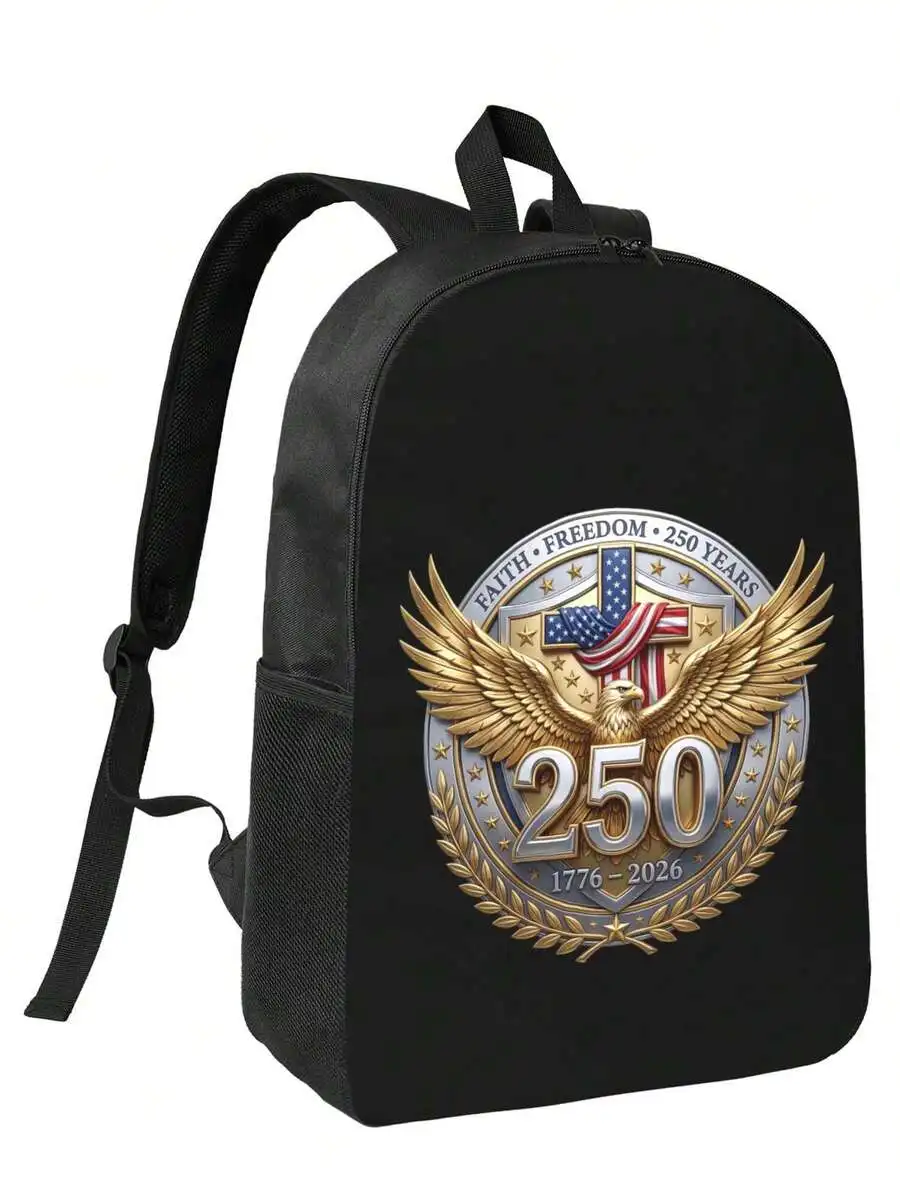 250th Anniversary Patriotic Eagle Backpack For Men And Women 1776-2026 Faith Freedom Design
250th Anniversary Patriotic Eagle Backpack For Men And Women 1776-2026 Faith Freedom Design
