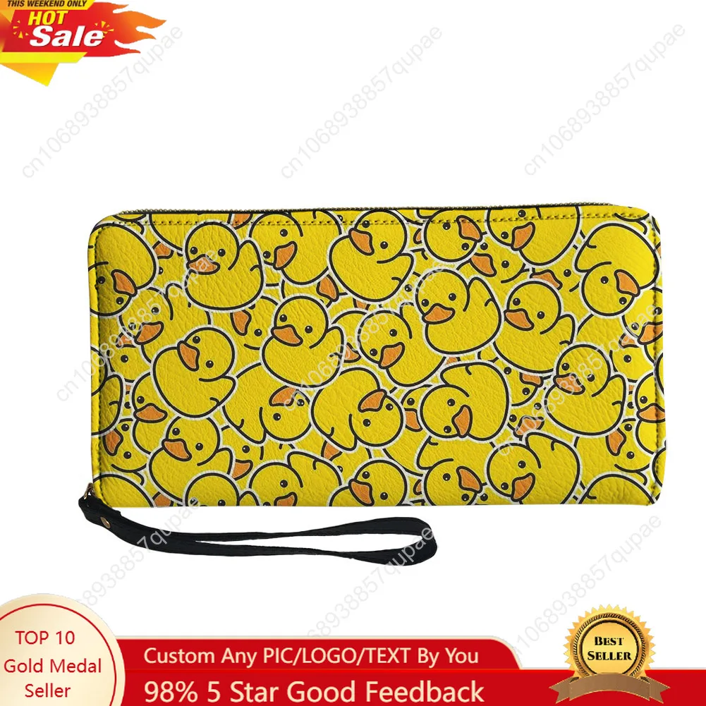 Hot Cartoon Cute Yellow Duck Custom Wallet Purse Men Women Teenagers Zipper Long Wallets Double Print Portable Wallet Gift Bag
Hot Cartoon Cute Yellow Duck Custom Wallet Purse Men Women Teenagers Zipper Long Wallets Double Print Portable Wallet Gift Bag