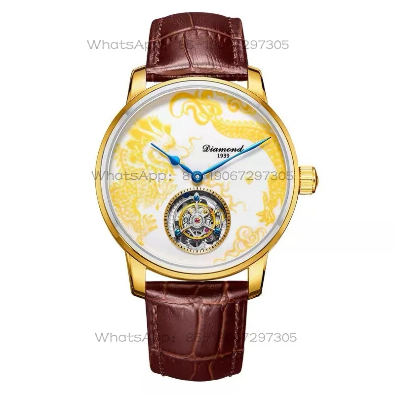 24-Hour Shipping Shanghai Diamond Brand Watch Automatic Tourbillon High-end Waterproof Belt Men's Mechanical Watch
24-Hour Shipping Shanghai Diamond Brand Watch Automatic Tourbillon High-end Waterproof Belt Men's Mechanical Watch