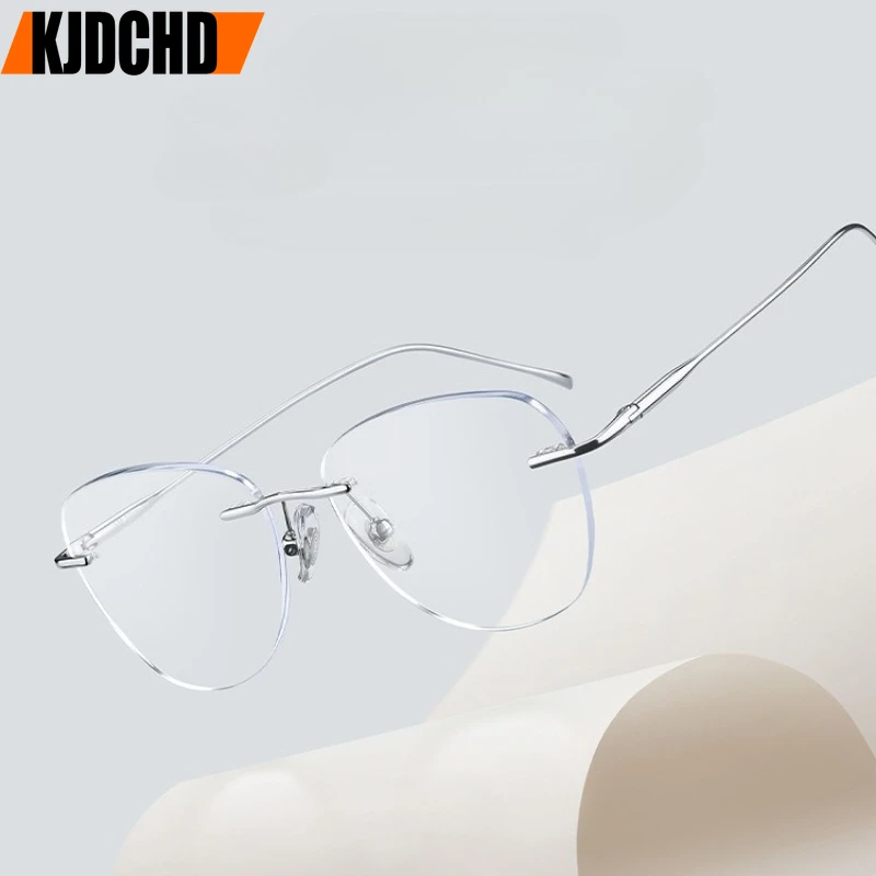 KJDCHD ультра легкая безрамочная оправа для очков из чистого титана в форме бабочки, женская оптическая оправа для очков по рецепту
KJDCHD ультра легкая безрамочная оправа для очков из чистого титана в форме бабочки, женская оптическая оправа для очков по рецепту