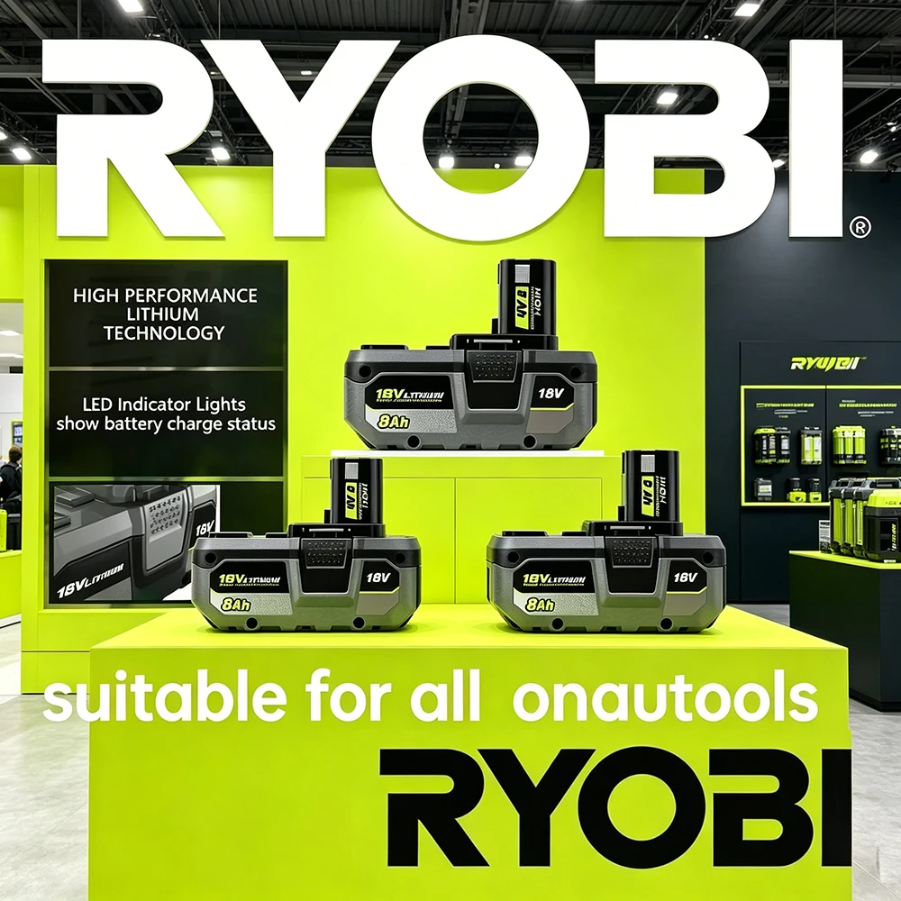 18V 8.0Ah for Ryobi P108 Battery Replacement Li-ion Battery P108 P102 P103 P104 P107 BPL1820 RB18L50 Power Tool Baterry
18V 8.0Ah for Ryobi P108 Battery Replacement Li-ion Battery P108 P102 P103 P104 P107 BPL1820 RB18L50 Power Tool Baterry