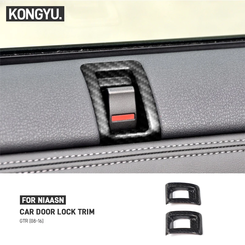 For Nissan GTR R35 2008-2016 Real Carbon Fiber Car Inner Door Lock Button Frame Cover Decoration Sticker Interior Accessories
For Nissan GTR R35 2008-2016 Real Carbon Fiber Car Inner Door Lock Button Frame Cover Decoration Sticker Interior Accessories