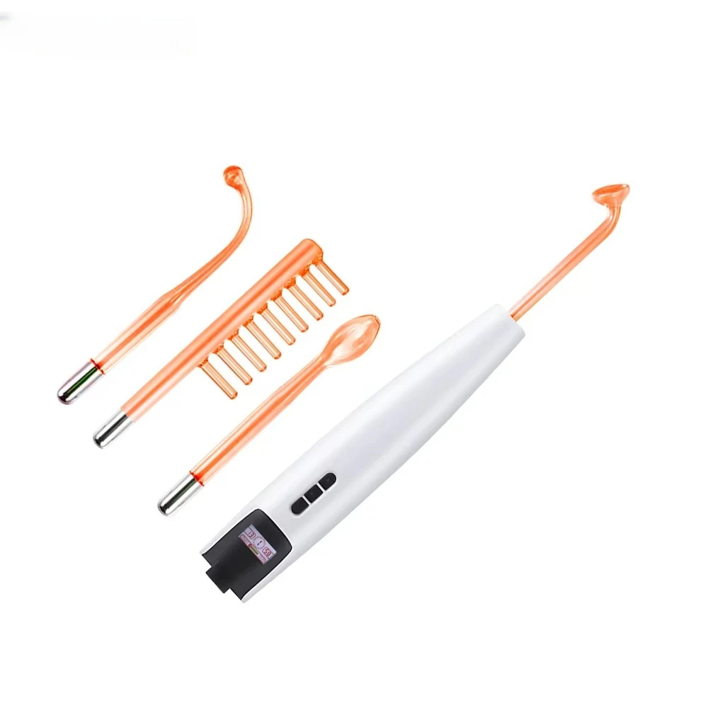 Handheld Red High Frequency Ozone Skin Care Facial Massage Electric Therapy Wand for Home Use
Handheld Red High Frequency Ozone Skin Care Facial Massage Electric Therapy Wand for Home Use