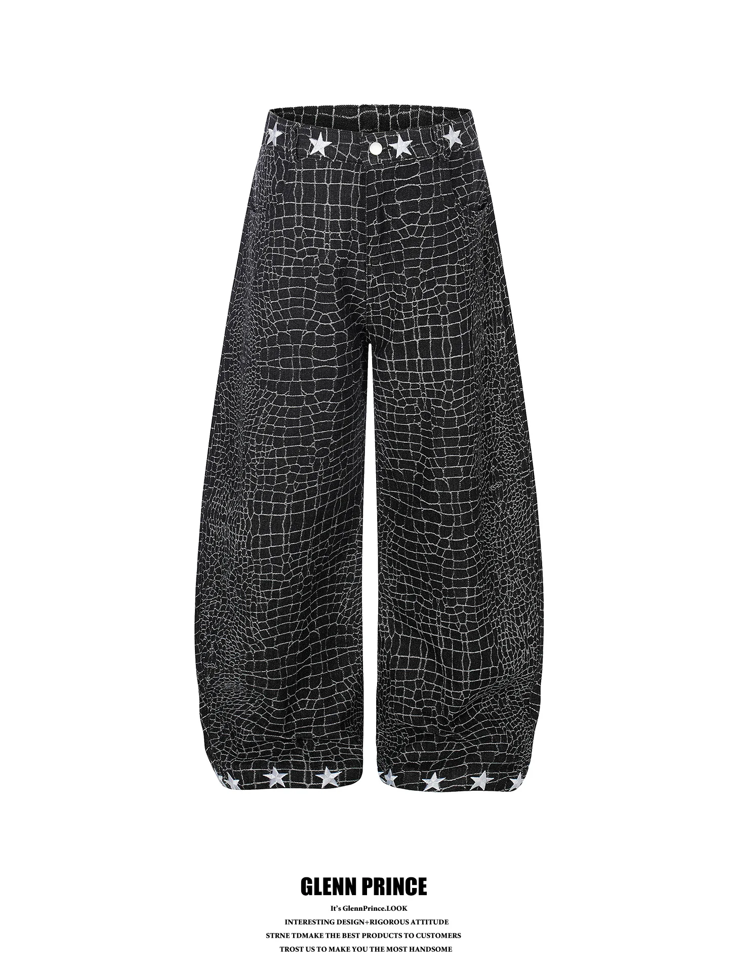 GPstudio American High Street Dark Snake Skin Pattern Men's Loose Wide Leg Jeans Design Sensation Casual Straight Cut Pants
GPstudio American High Street Dark Snake Skin Pattern Men's Loose Wide Leg Jeans Design Sensation Casual Straight Cut Pants