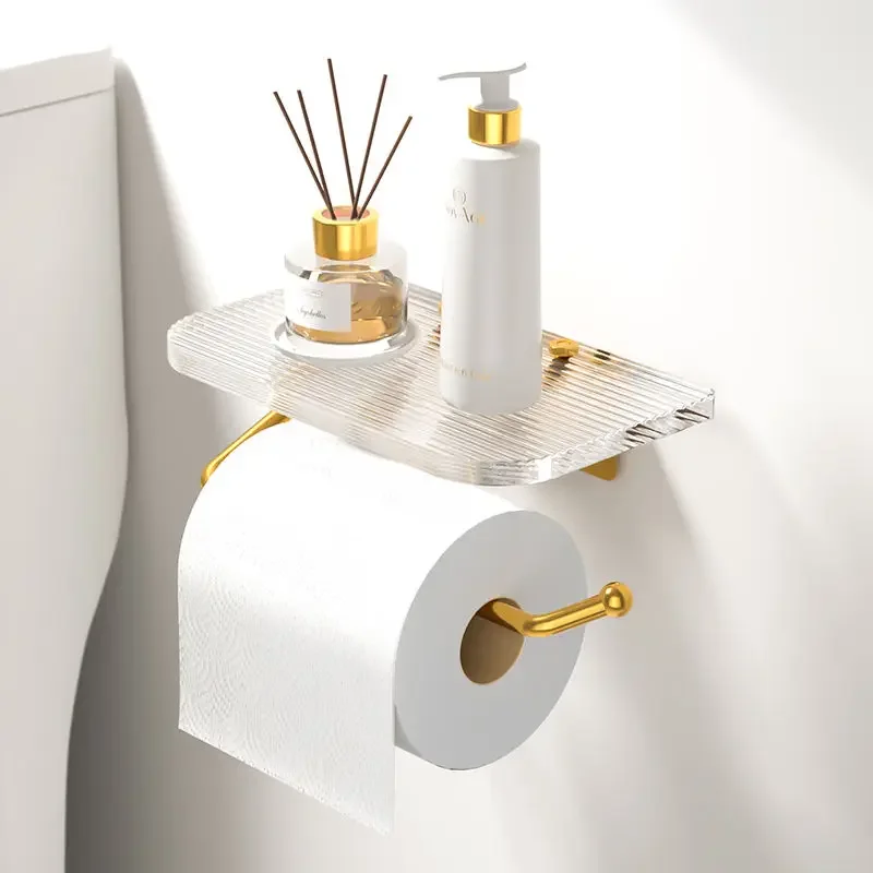 Toilet Paper Roll Holder Toilet Tissue Box Rack Free Punch Bathroom Paper Box Wall-mounted Storage Accessories
Toilet Paper Roll Holder Toilet Tissue Box Rack Free Punch Bathroom Paper Box Wall-mounted Storage Accessories
