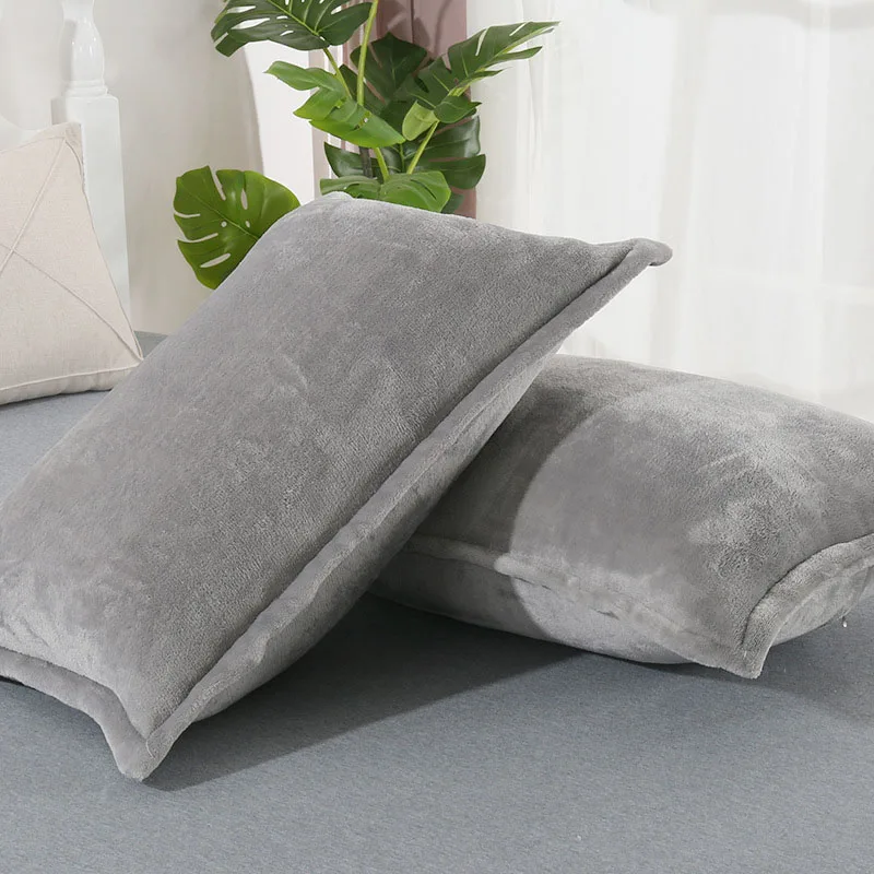 1 Pair Winter Warm Pillowcases Velvet Grey Camel Pink Pillow Cover Fleece Pillow Case (No Filling) 48x74cm
1 Pair Winter Warm Pillowcases Velvet Grey Camel Pink Pillow Cover Fleece Pillow Case (No Filling) 48x74cm