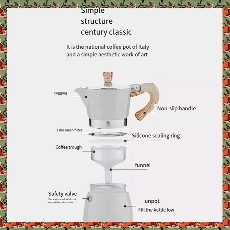 150ML Aluminum Type Moka Pots Espresso Coffee Maker Stove Home Office Use, Durable Easy Install Easy To Use B
150ML Aluminum Type Moka Pots Espresso Coffee Maker Stove Home Office Use, Durable Easy Install Easy To Use B