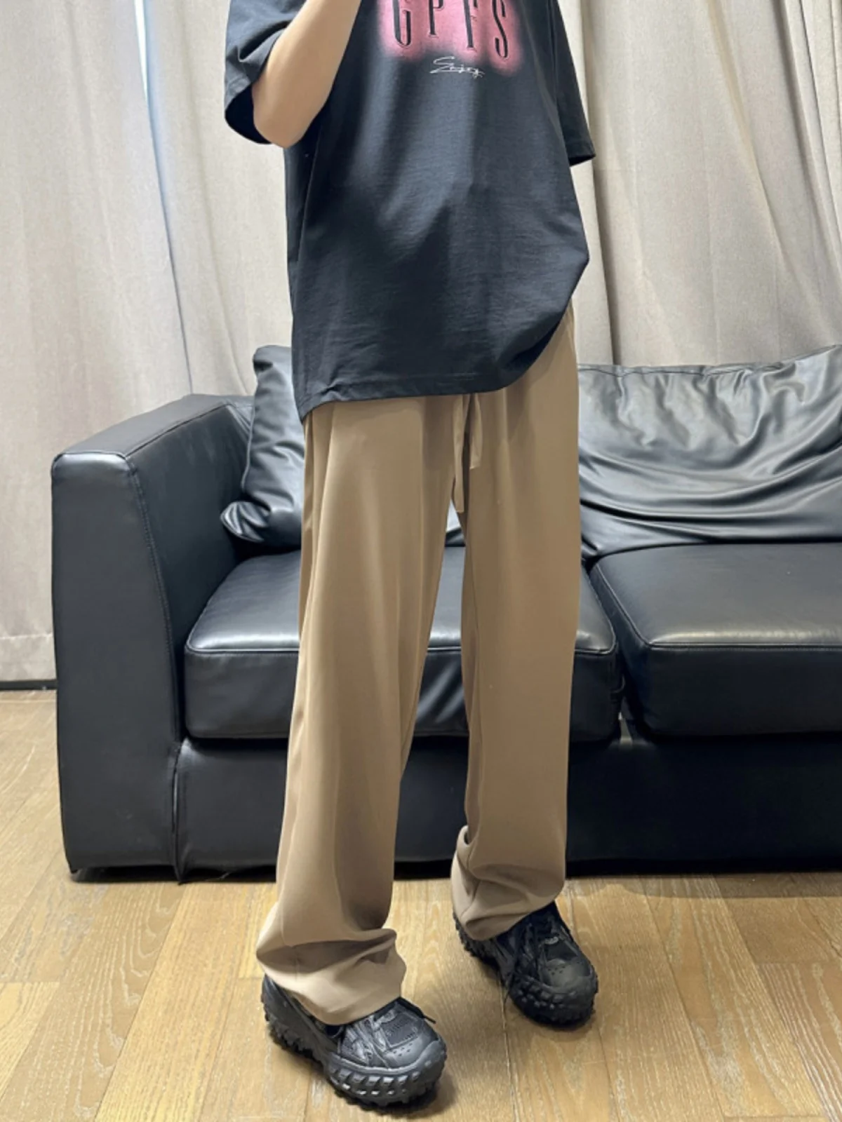 Khaki Summer Thin Men's Casual Pants Loose Straight Leg Trousers Faion Brand Drapey High-End Feeling Loose Straight Micro F...
Khaki Summer Thin Men's Casual Pants Loose Straight Leg Trousers Faion Brand Drapey High-End Feeling Loose Straight Micro F...