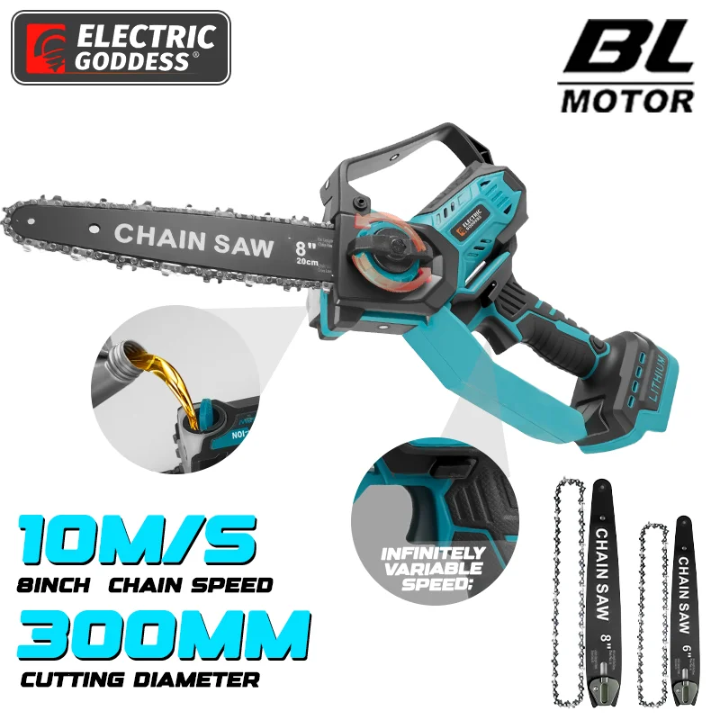 8 и 6-дюймовая бесщеточная электрическая бензопила для обрезки, аккумуляторная деревообрабатывающая пила, садовые инструменты для Makita, аккумуляторные штифты 18 В
8 и 6-дюймовая бесщеточная электрическая бензопила для обрезки, аккумуляторная деревообрабатывающая пила, садовые инструменты для Makita, аккумуляторные штифты 18 В