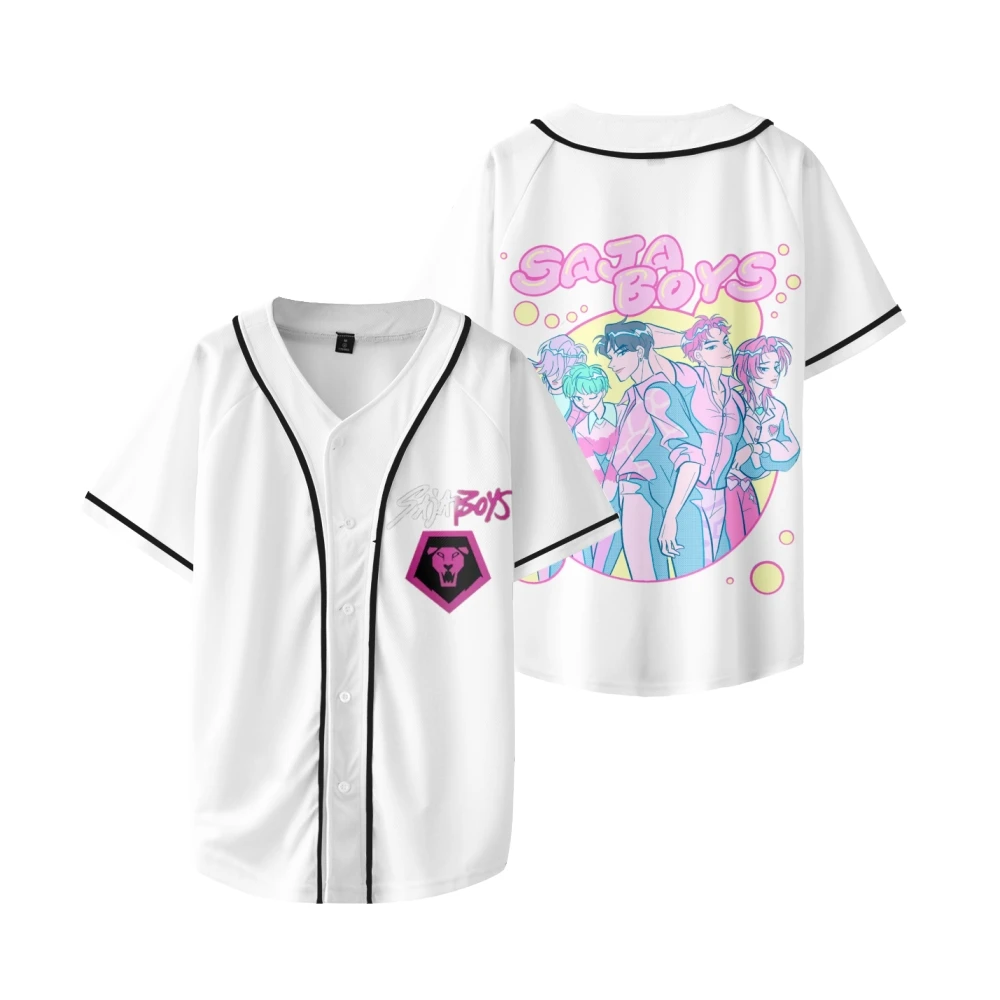 KPop Demon Hunters Saja Boys Baseball Jersey Boy girls Short Sleeve kids Teenage Shirt for K-Pop and Anime Fans Clothes
KPop Demon Hunters Saja Boys Baseball Jersey Boy girls Short Sleeve kids Teenage Shirt for K-Pop and Anime Fans Clothes