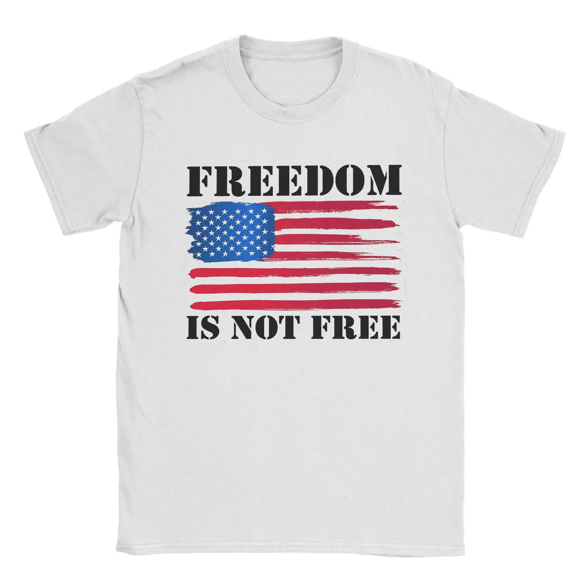 American Flag Freedom Is Not Free T-Shirt Summer Cotton T Shirts For Adult Casual Tee Shirt Short-Sleeve Streetwear Clothing
American Flag Freedom Is Not Free T-Shirt Summer Cotton T Shirts For Adult Casual Tee Shirt Short-Sleeve Streetwear Clothing
