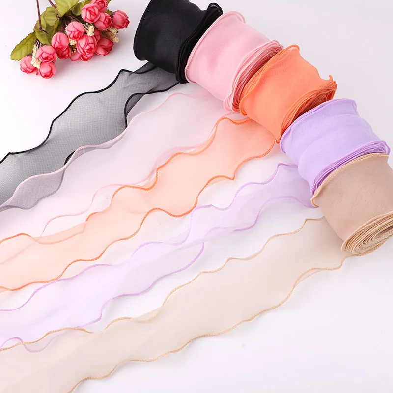 1/2/5 Yards Solid Color Polyester Wavy Lace 6CM DIY Apparel Sewing Supplies Bow Knot Handmade Ribbon Lace Clothing Accessories
1/2/5 Yards Solid Color Polyester Wavy Lace 6CM DIY Apparel Sewing Supplies Bow Knot Handmade Ribbon Lace Clothing Accessories