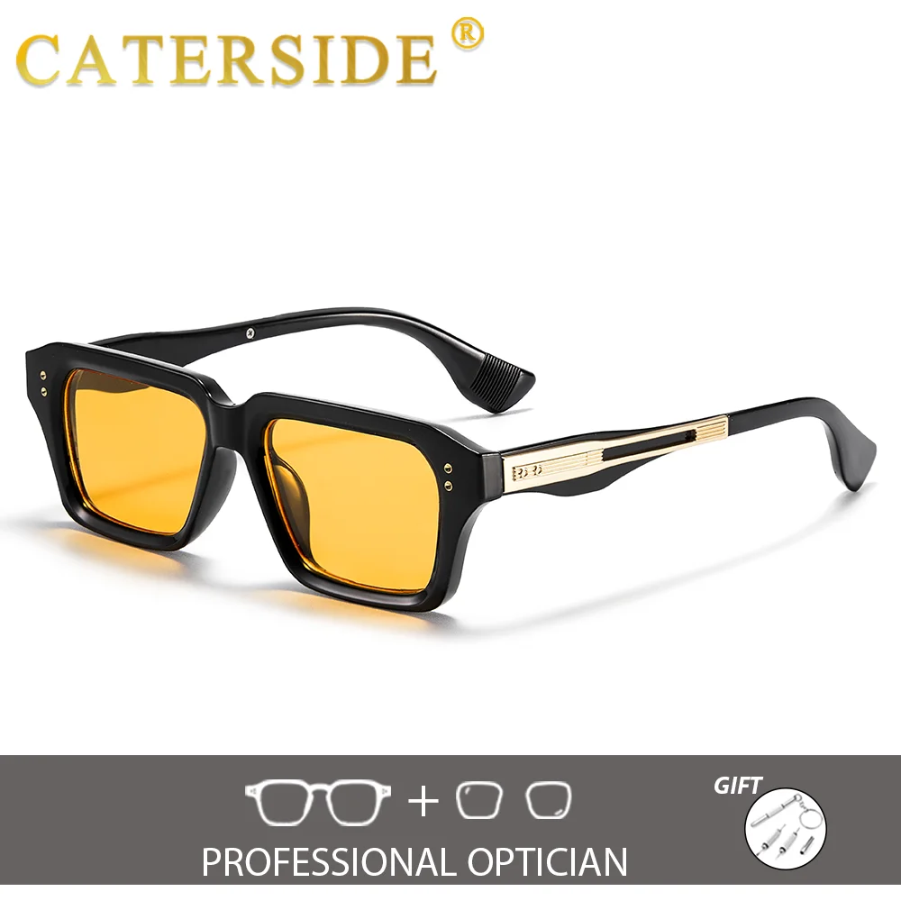 Новые винтажные квадратные солнцезащитные очки CATERSIDE для мужчин и женщин с возможностью индивидуальной коррекции зрения, уличные оптические очки с защитой от УФ400
Новые винтажные квадратные солнцезащитные очки CATERSIDE для мужчин и женщин с возможностью индивидуальной коррекции зрения, уличные оптические очки с защитой от УФ400