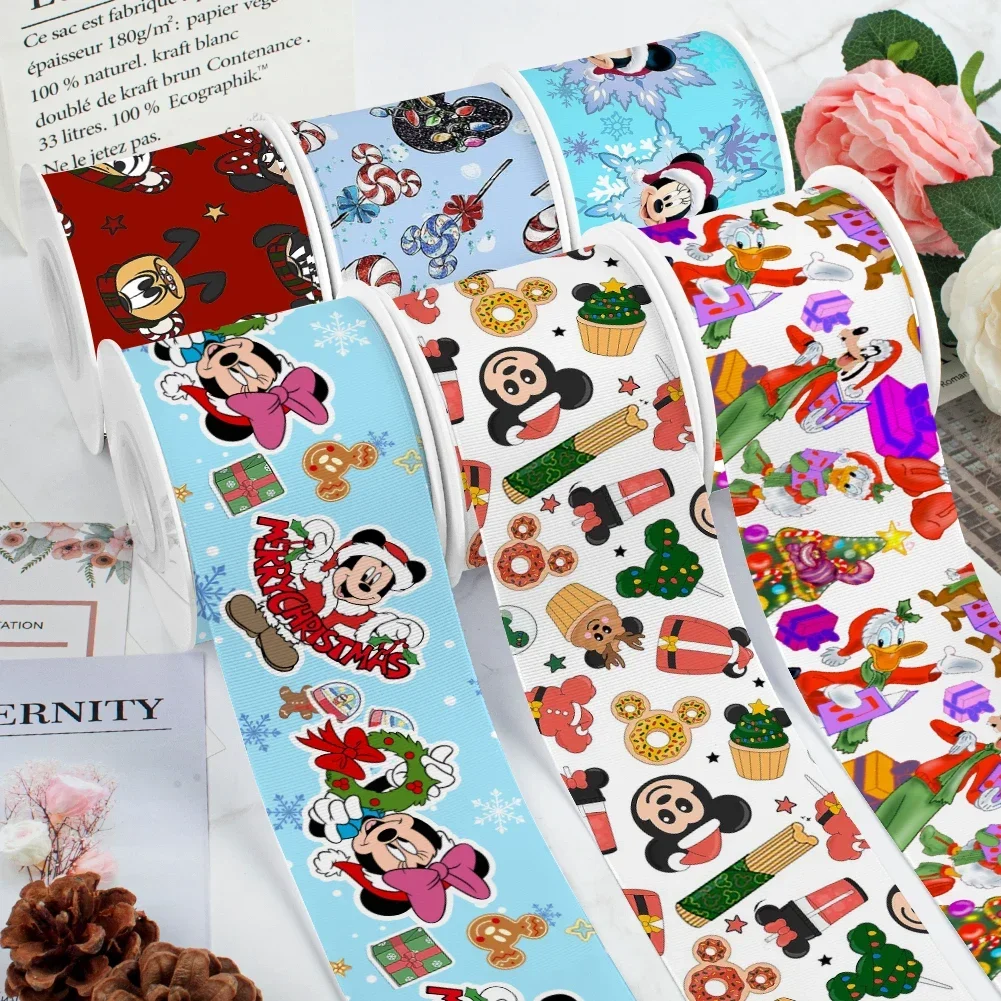 10 Yards Mini Disney Christmas Ribbon Mickey Minnie Grosgrain Satin Ribbon For DIY Wedding Holiday Craft Supplies
10 Yards Mini Disney Christmas Ribbon Mickey Minnie Grosgrain Satin Ribbon For DIY Wedding Holiday Craft Supplies