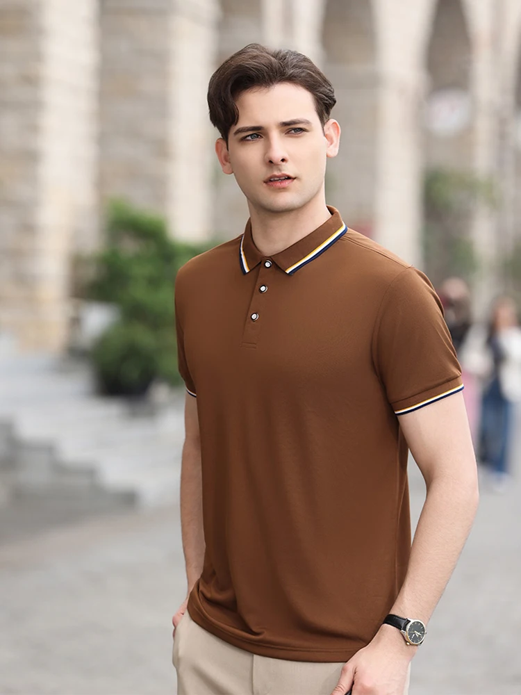 High end brand 2024 summer men's short sleeved new classic fashion POLO shirt, comfortable ice silk casual business T-shirt
High end brand 2024 summer men's short sleeved new classic fashion POLO shirt, comfortable ice silk casual business T-shirt