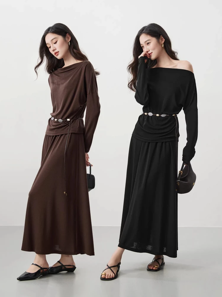Urban Nomad Skirt Set Literary and Elegant Top + Skirt Two-piece Set with Belt 26 Spring New 2 Piece Sets Womens Outfits Casual
Urban Nomad Skirt Set Literary and Elegant Top + Skirt Two-piece Set with Belt 26 Spring New 2 Piece Sets Womens Outfits Casual