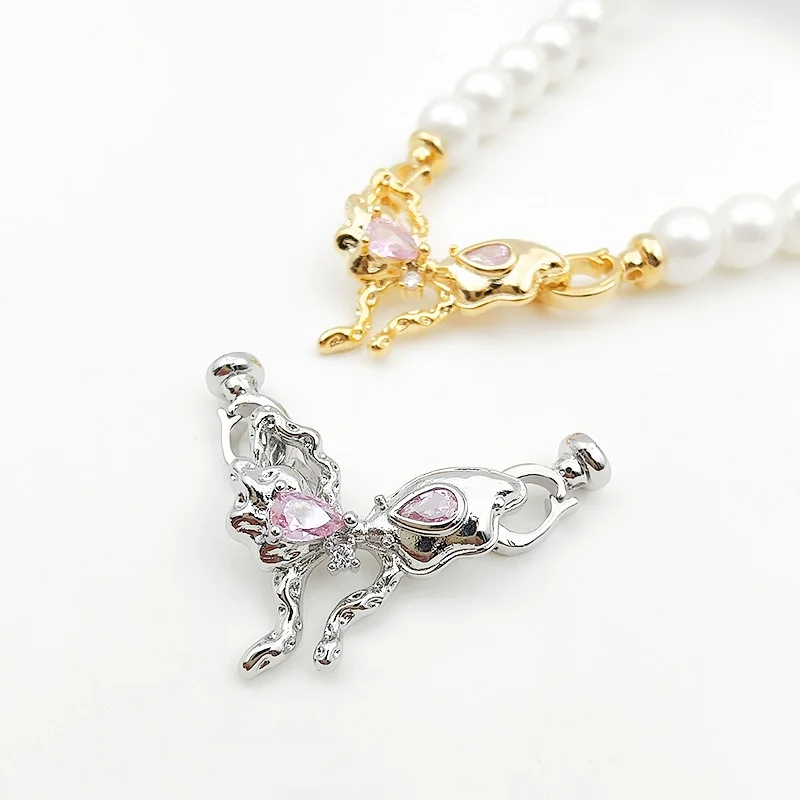 1 Piece of Brass Gold-plated with Colored Zircon Butterfly Jewelry Buckle DIY Bracelet Necklace Pearl Chain Material Accessories
1 Piece of Brass Gold-plated with Colored Zircon Butterfly Jewelry Buckle DIY Bracelet Necklace Pearl Chain Material Accessories