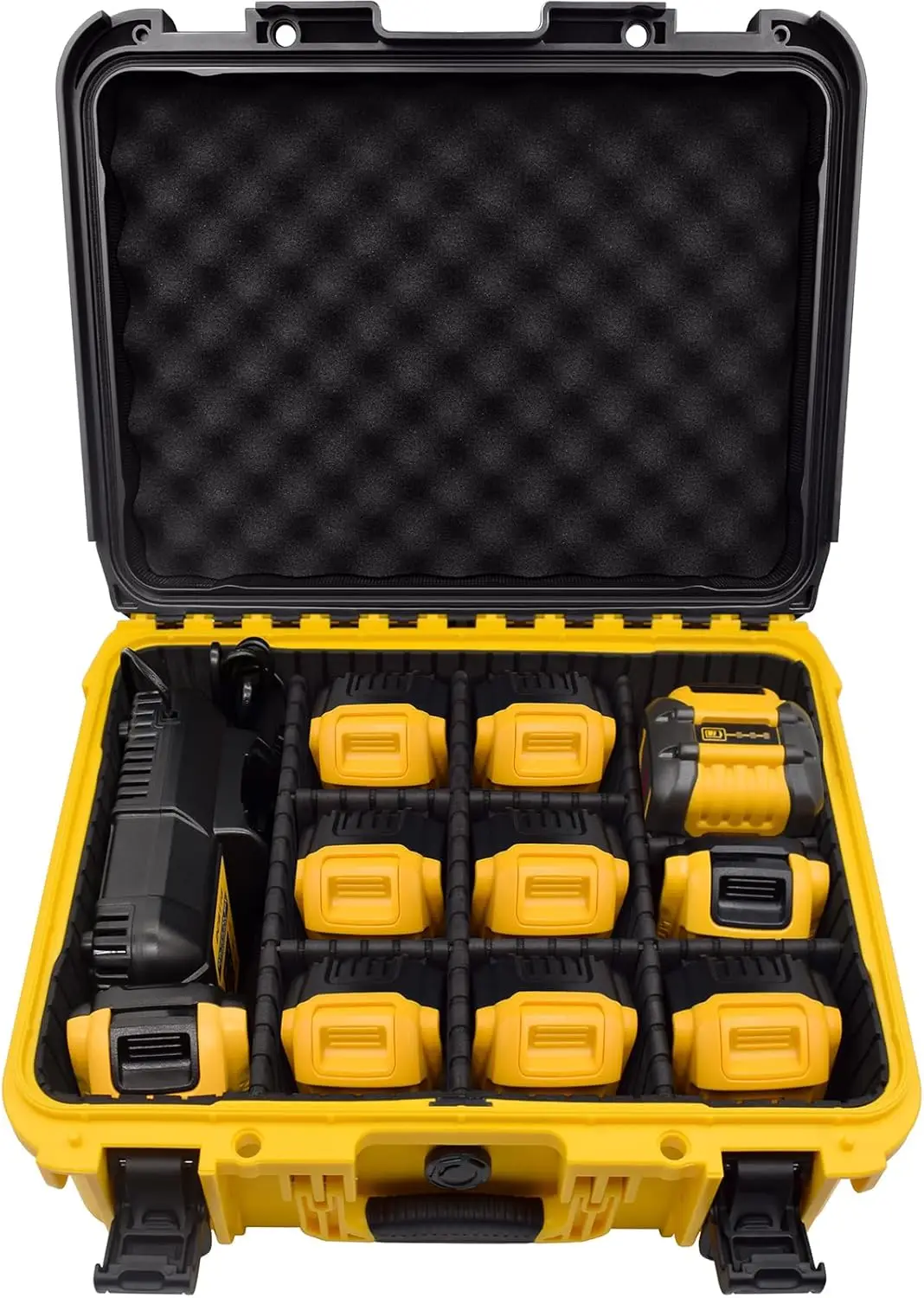 Extra Large Hard Storage Box with Adjustable Dividers for 12V/20V/60V Tool Battery & Charger, Durable Protective Organizer
Extra Large Hard Storage Box with Adjustable Dividers for 12V/20V/60V Tool Battery & Charger, Durable Protective Organizer