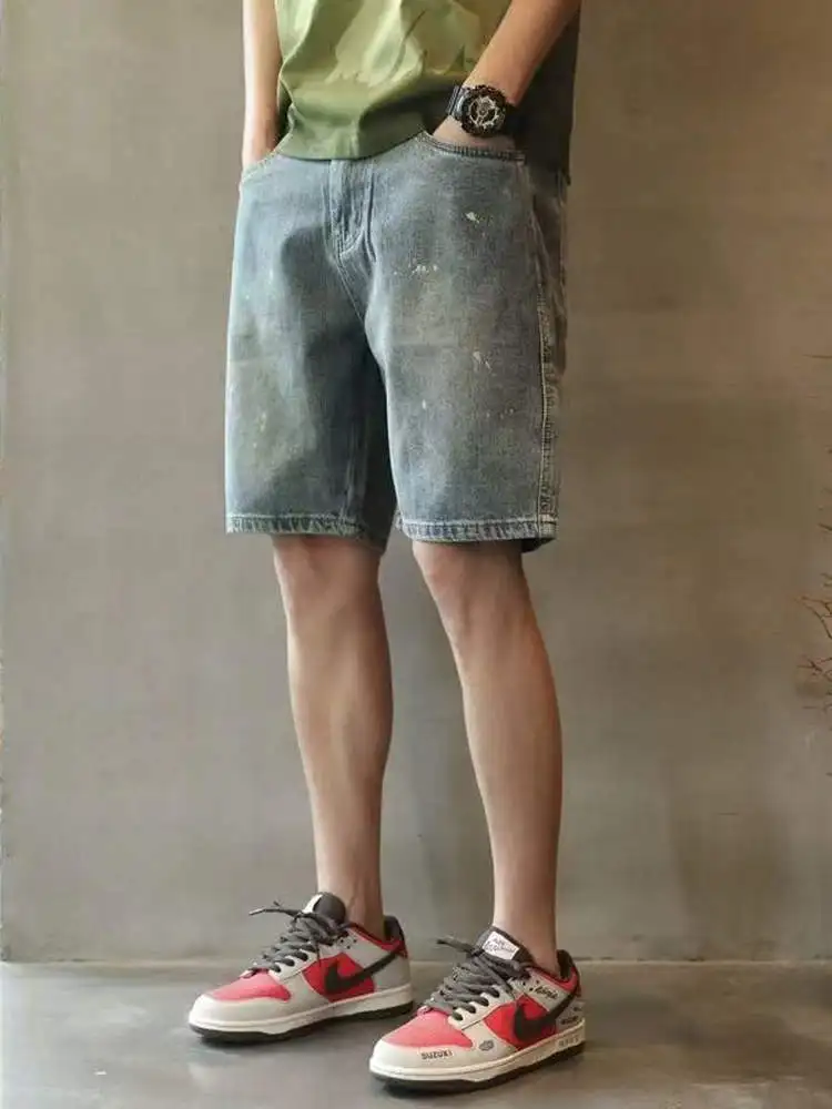 Новые мужские комфортные прямые свободные летние джинсовые шорты: модные, универсальные, дышащие, с эффектом прохлады, с принтом «чернила»
Новые мужские комфортные прямые свободные летние джинсовые шорты: модные, универсальные, дышащие, с эффектом прохлады, с принтом «чернила»