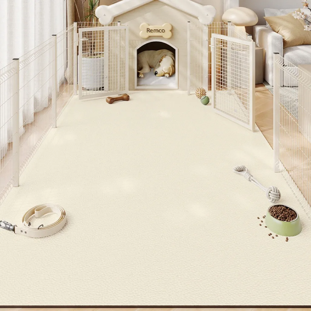 Pet Floor Mat PVC Waterproof Urine-proof Leather Carpet Solid Color Dog Enclosure Mats Large Size Rug Wipeable Kitchen Rugs 양탄자
Pet Floor Mat PVC Waterproof Urine-proof Leather Carpet Solid Color Dog Enclosure Mats Large Size Rug Wipeable Kitchen Rugs 양탄자