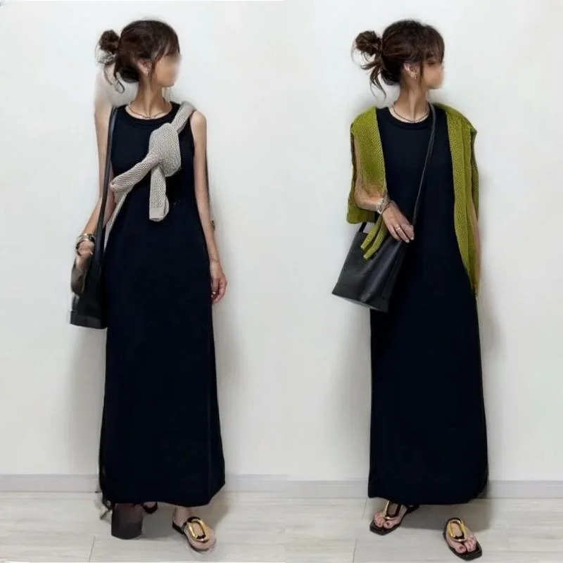 2025 Summer New Round Neck Sleeveless Casual Dress Fairy Luxury Evening Clothes 2025 Summer Dress Robe Vestido Women Elegant
2025 Summer New Round Neck Sleeveless Casual Dress Fairy Luxury Evening Clothes 2025 Summer Dress Robe Vestido Women Elegant