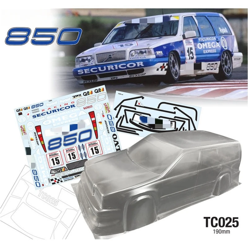 Team C TC025 1/10 BTCC Wolvo Estate RC Drift корпус 190 мм и наклейки Лист наклейки
Team C TC025 1/10 BTCC Wolvo Estate RC Drift корпус 190 мм и наклейки Лист наклейки