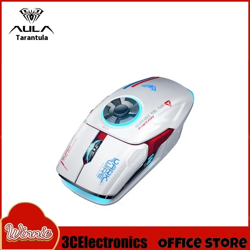 AULA H530 новейшая беспроводная мышь, четырехрежимная зарядка с гироскопической мышью, вращающаяся киберспортивная игровая мышь RGB
AULA H530 новейшая беспроводная мышь, четырехрежимная зарядка с гироскопической мышью, вращающаяся киберспортивная игровая мышь RGB