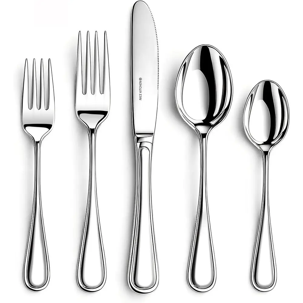 12-Piece Premium Stainless Steel Cutlery Set, Mirror Polished, Dishwasher Safe, Luster Series
12-Piece Premium Stainless Steel Cutlery Set, Mirror Polished, Dishwasher Safe, Luster Series