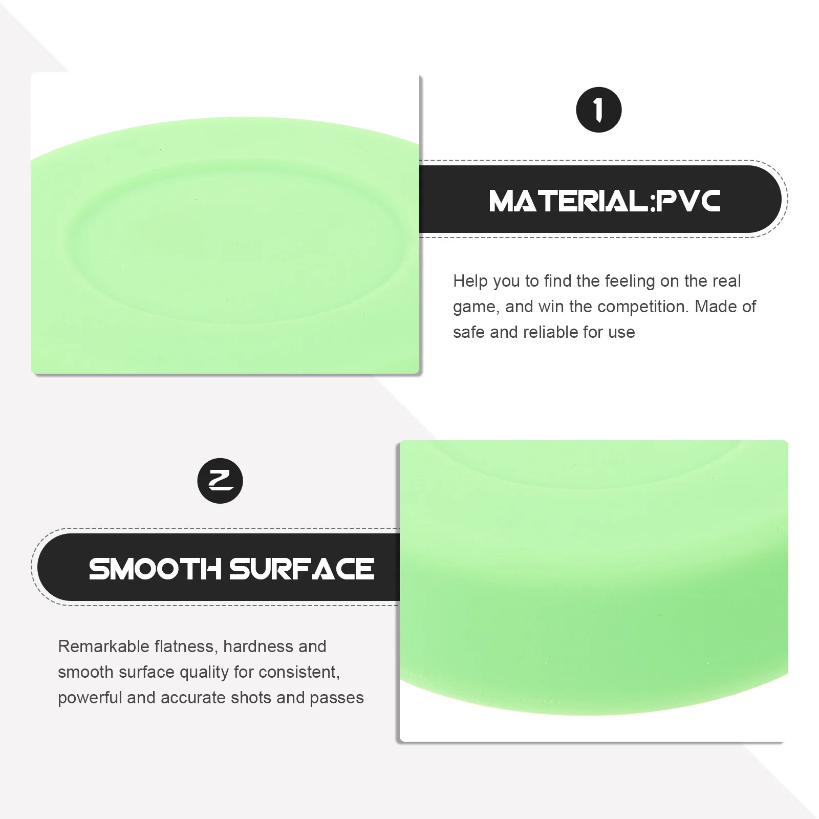 4pcs Pvc Hockey Puck For Ice Sports Training Lightweight Durable Flat Smooth Surface Roller Hockey Practice Puck Outdoor Sports
4pcs Pvc Hockey Puck For Ice Sports Training Lightweight Durable Flat Smooth Surface Roller Hockey Practice Puck Outdoor Sports