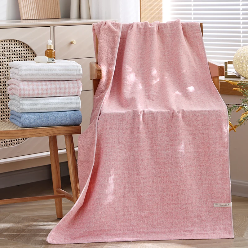 Plaid Cotton Bath Towel Adult Home Use Cotton Double-sided Wrap Towel Absorbent Quick Dry
Plaid Cotton Bath Towel Adult Home Use Cotton Double-sided Wrap Towel Absorbent Quick Dry