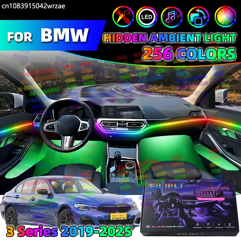 For BMW 3 series G20 G21 G80 F81 Ambient Lights Strips Breathing Strip Light Kit App Control Auto Decorative Lamp Symphony Acryl
For BMW 3 series G20 G21 G80 F81 Ambient Lights Strips Breathing Strip Light Kit App Control Auto Decorative Lamp Symphony Acryl