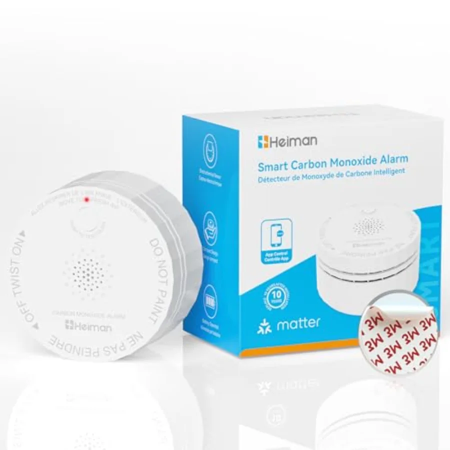 Smart Carbon Monoxide Detectors Matter CO Detector Real-time Notification UL 2034 5th Certified Wireless Battery Powered Mini F
Smart Carbon Monoxide Detectors Matter CO Detector Real-time Notification UL 2034 5th Certified Wireless Battery Powered Mini F