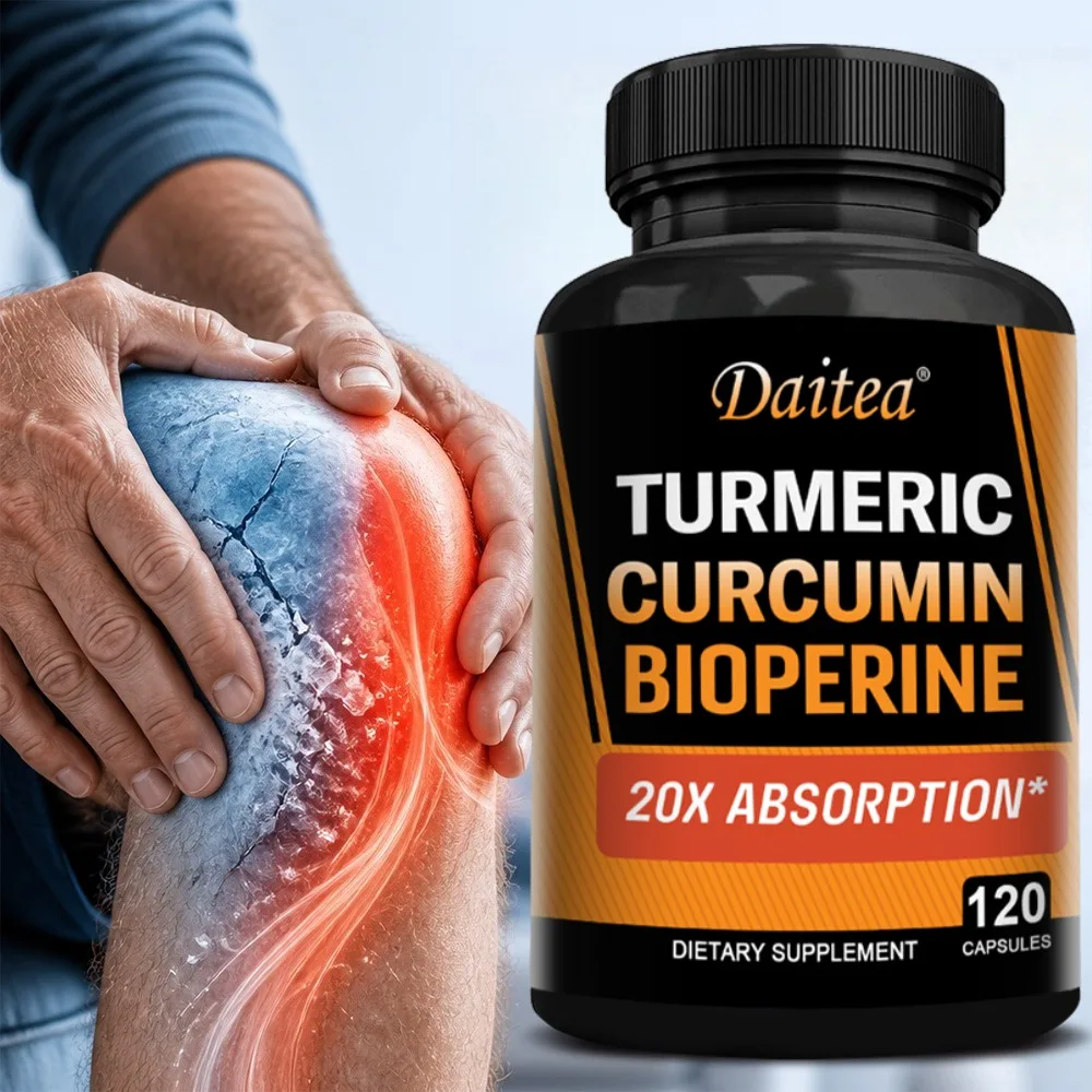 Turmeric Curcumin Capsules - with BioPerine, 95% Curcumin - Support Joint&Digestion Health, Antioxidant
Turmeric Curcumin Capsules - with BioPerine, 95% Curcumin - Support Joint&Digestion Health, Antioxidant