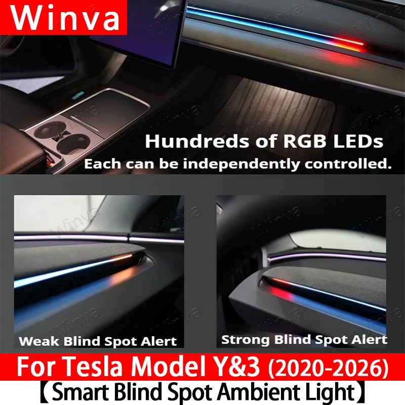 Intelligent Air Vent Ambient Light System Blind Spot Monitoring BSD System for Tesla Model Y Juniper /3 2017-2026 Y Highland
Intelligent Air Vent Ambient Light System Blind Spot Monitoring BSD System for Tesla Model Y Juniper /3 2017-2026 Y Highland