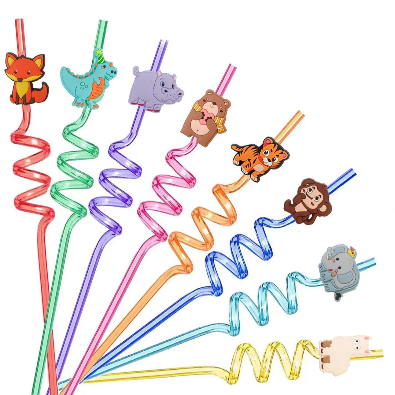 Animal Modeling Children's Cartoon Soft Rubber Straw Sticker Accessories Spiral Tube Patch Food Grade PETG Art Modeling Straw
Animal Modeling Children's Cartoon Soft Rubber Straw Sticker Accessories Spiral Tube Patch Food Grade PETG Art Modeling Straw