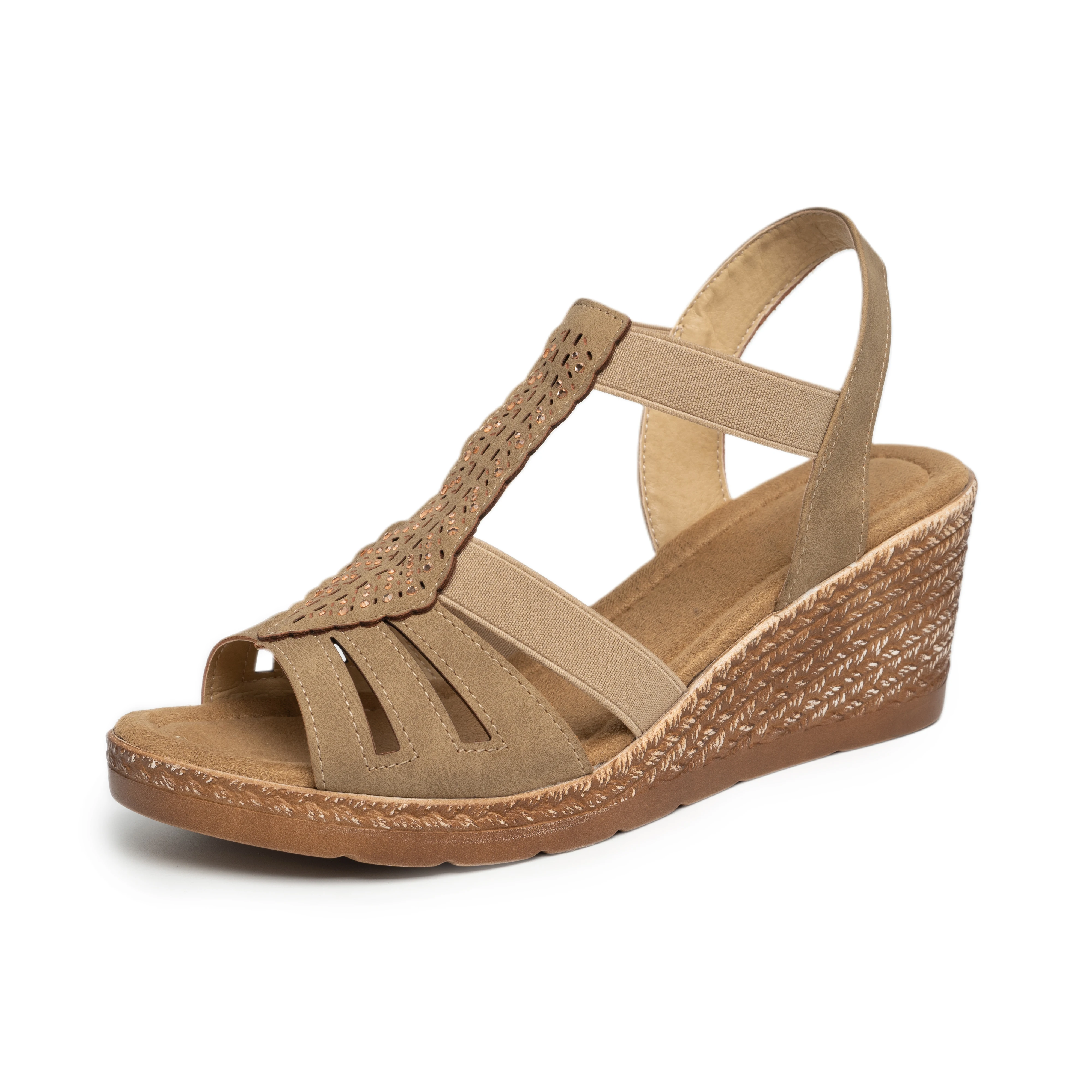 New Fashionable Comfortable Women's Sandals with Rhinestone Design Slip-On Anti-Slip Sole And Heel Pattern
New Fashionable Comfortable Women's Sandals with Rhinestone Design Slip-On Anti-Slip Sole And Heel Pattern
