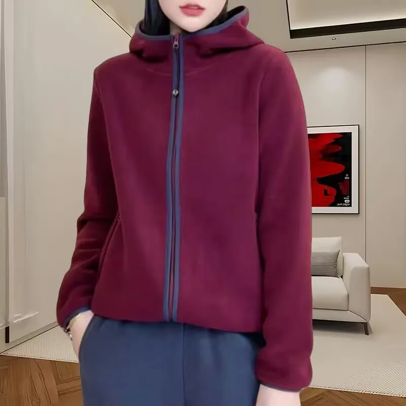 Middle Aged Mother Thicken Warm Hooded Fleece Jacket Autumn Winter Casual Fashion Zipper Sweatshirts Women Hoohies Coat 4XL
Middle Aged Mother Thicken Warm Hooded Fleece Jacket Autumn Winter Casual Fashion Zipper Sweatshirts Women Hoohies Coat 4XL