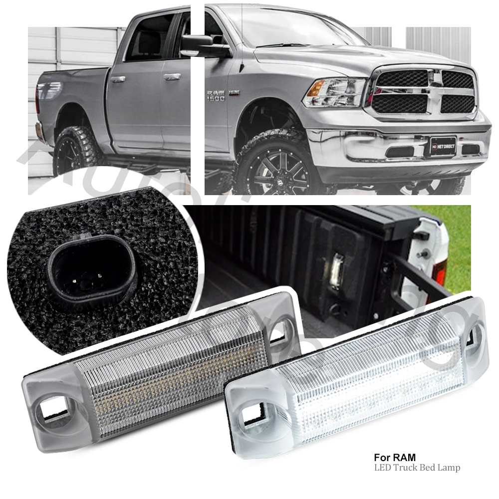 2PCS Truck Bed LED Lamp Assembly Cargo Bed Light Kit For 2016 2017 2018-2021 DODGE Ram 1500 2500 3500 + Wiring Harness
2PCS Truck Bed LED Lamp Assembly Cargo Bed Light Kit For 2016 2017 2018-2021 DODGE Ram 1500 2500 3500 + Wiring Harness