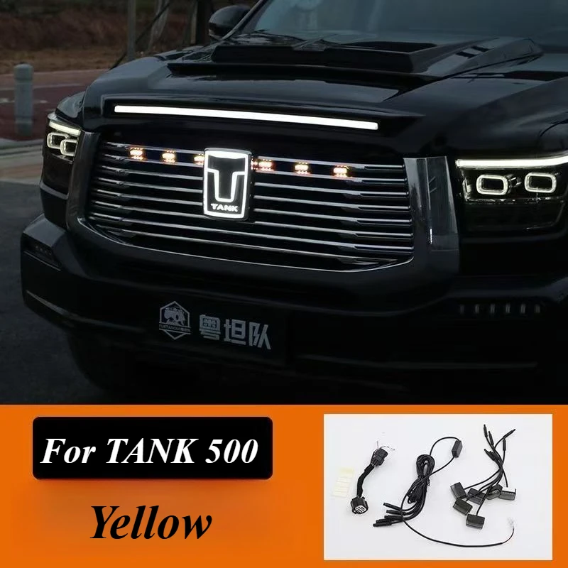 For Great Wall GWM TANK 500 2021-2025 Grille Small Yellow Light Modification LED Light Automotive Decoration Accessories
For Great Wall GWM TANK 500 2021-2025 Grille Small Yellow Light Modification LED Light Automotive Decoration Accessories