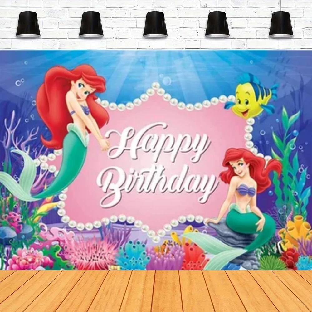 Photography Backdrop Little Mermaid Theme Banner For Kids Birthday Party Background Room Decor Poster Can Be Customize Name
Photography Backdrop Little Mermaid Theme Banner For Kids Birthday Party Background Room Decor Poster Can Be Customize Name