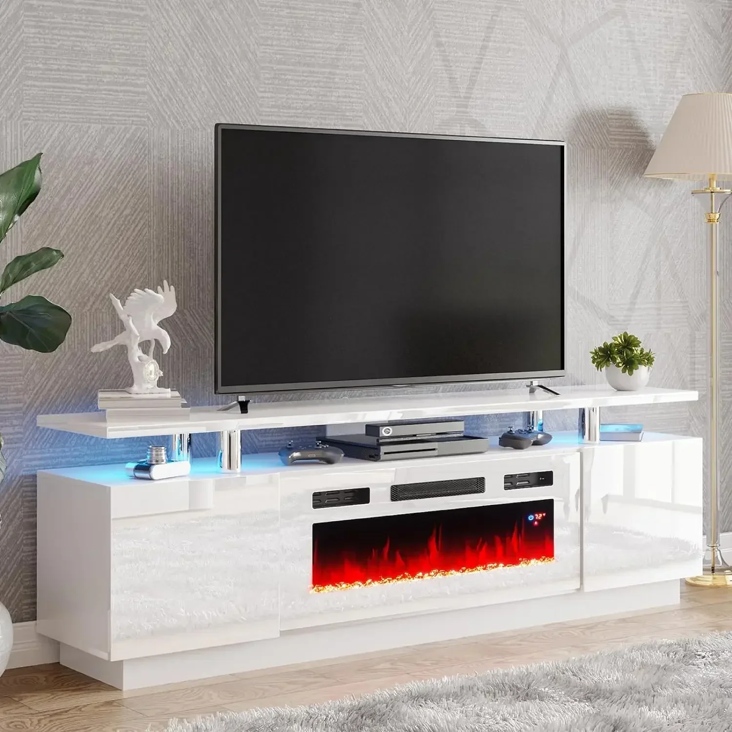be full of praise Living Room High Gloss Tv Stand Entertainment Center LED Lights Tv Unit With Electric Fireplace
be full of praise Living Room High Gloss Tv Stand Entertainment Center LED Lights Tv Unit With Electric Fireplace