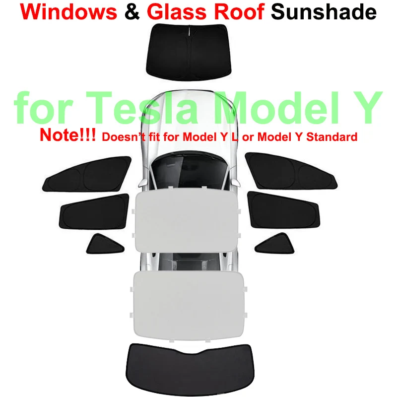 Privacy Full Cover Car Sunshade For Tesla Model Y Juniper 2025 2024 Glass Roof Sun Shade Window Sunroof UV Shield Camping Travel
Privacy Full Cover Car Sunshade For Tesla Model Y Juniper 2025 2024 Glass Roof Sun Shade Window Sunroof UV Shield Camping Travel