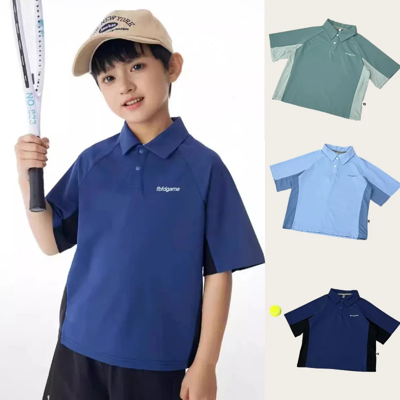 Children's Summer Polo Shirt Youth Boys Short sleeved Top Golf Tennis Shirt Girls Sports Loose Short Sleeves
Children's Summer Polo Shirt Youth Boys Short sleeved Top Golf Tennis Shirt Girls Sports Loose Short Sleeves