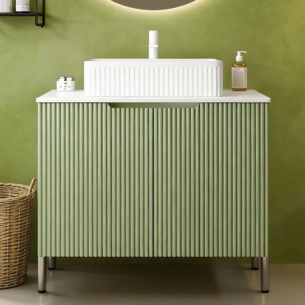 30 Light Green Freestanding Bathroom Vanity with Ceramic Sink Combo, 2 Soft Close Doors Storage Cabinet, No Drain Assembly or Pi
30 Light Green Freestanding Bathroom Vanity with Ceramic Sink Combo, 2 Soft Close Doors Storage Cabinet, No Drain Assembly or Pi